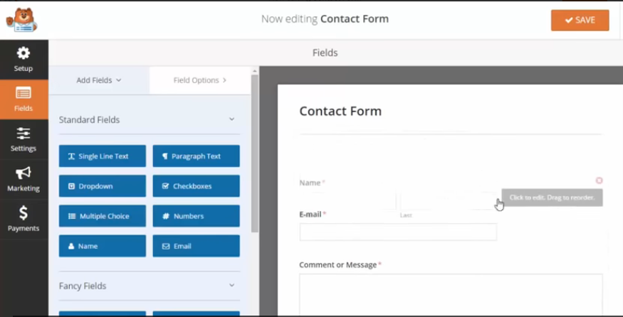contact forms for wordpress